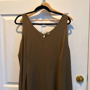 LOGO wide legged jumpsuit, 1x, olive